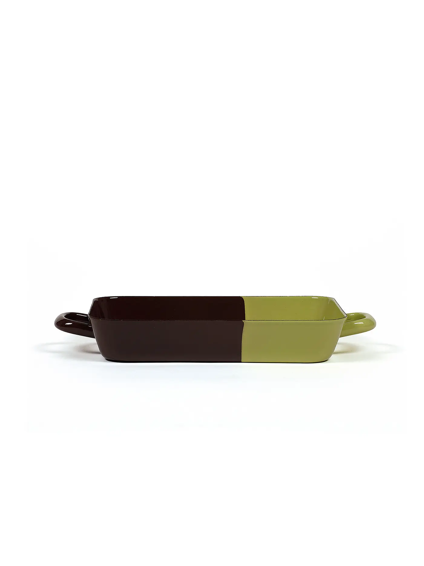 RIESS | Emaille Bratpfanne "Edition Sarah Wiener"  29x18cm (Schoko/Pistazie) | 